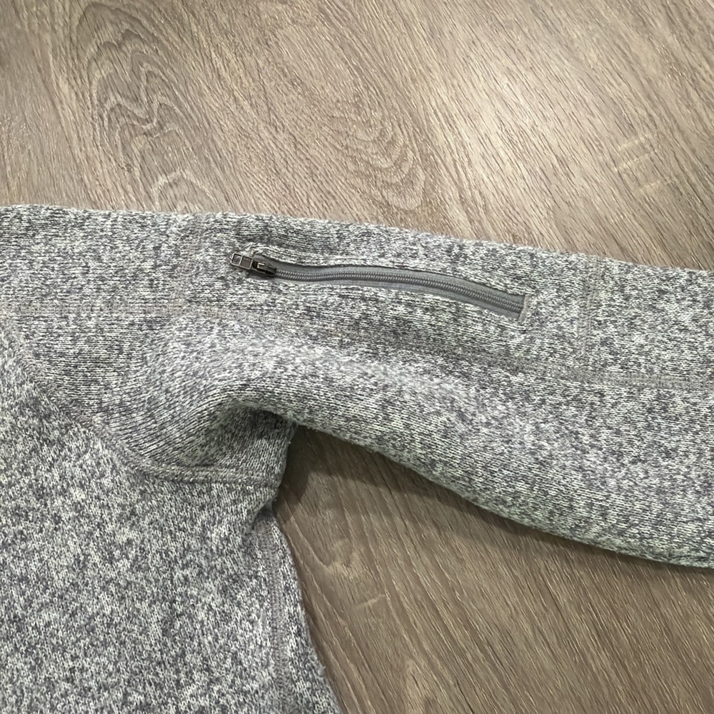Womens Patagonia Better Sweater Large Gray Heather 1/4 Zip Fleece Pullover - Picture 5 of 12